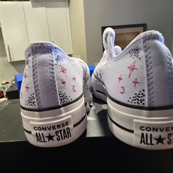 Converse Chuck Taylor All Star Lift Platform Low Top Shoes Women's Sz 7 A15004C - Picture 7 of 13